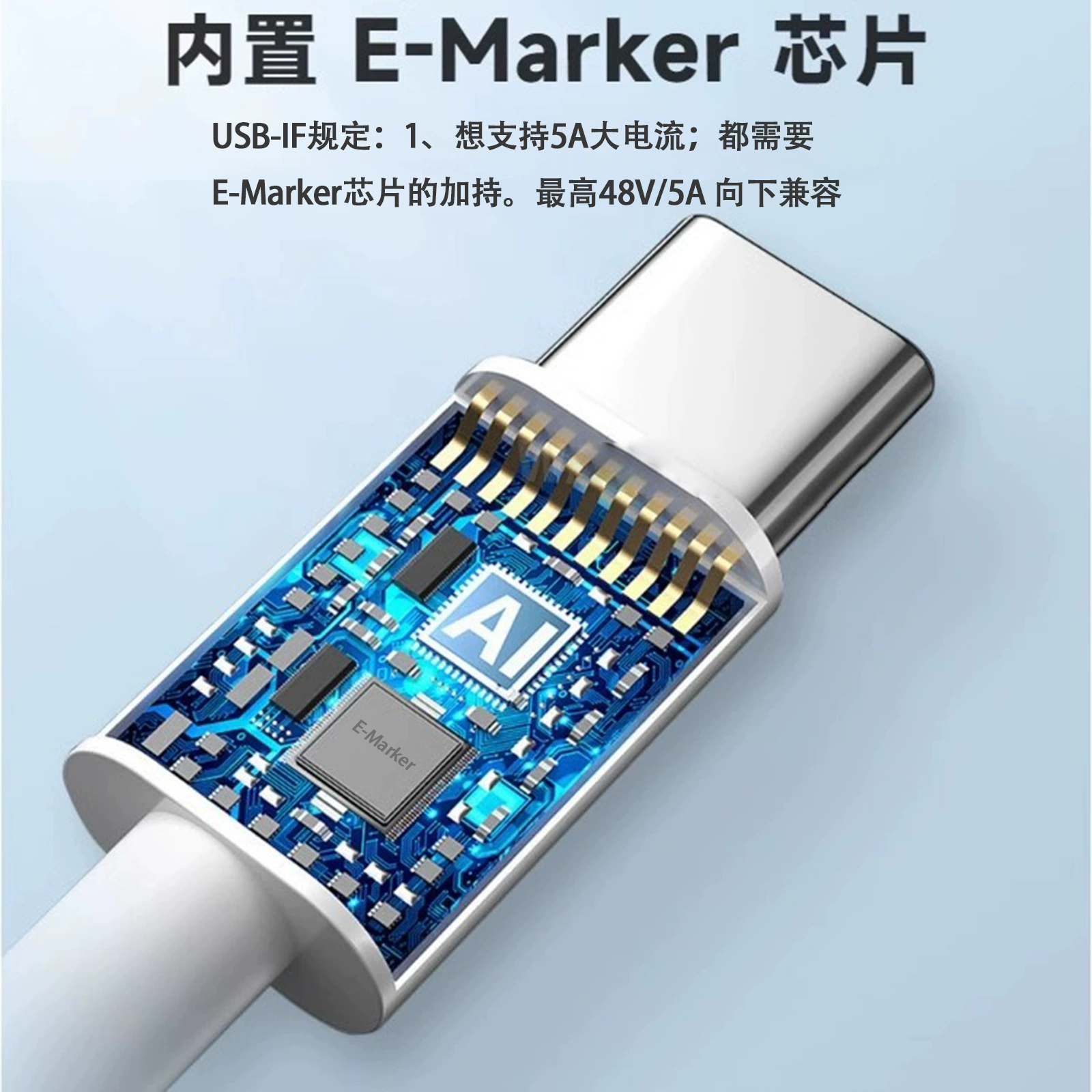 Кабель питания/данных Factory 100USB-C двойной Type-C male к male 5A сверхбыстрая зарядка 100W60W кабель для мобильного телефона