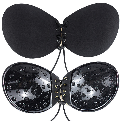 Cross-border bra insert for girls, goddess box, sexy, anti-slip drawstring, ladies' breast pads, large breast small, mango sticker