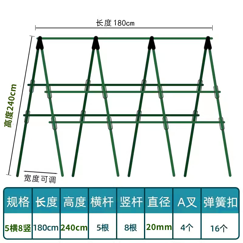 Marco de enredadera de pepino, estante de verduras de frijoles, caja de plantación de tomate, marco de enredadera, poste de soporte fijo, estante de jardinería