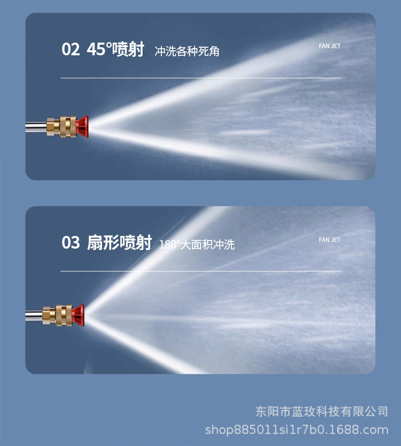 Wireless Lithium Battery Car Wash Gun Portable High-Pressure Car Washer Home and Car Rechargeable Cleaning Water Gun
