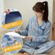 Shake voice live supply wholesale all cotton monthly pajamas long sleeve nursing pregnant women postpartum nursing clothes home clothes