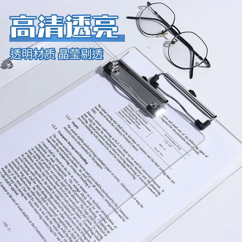 Libros de escritorio estante de plástico acrílico transparente abrazadera de libros estante de exhibición de libros