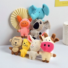 宠物用品猫狗耐咬磨牙玉米绒发声陪伴多款卡通毛绒玩具现货批发