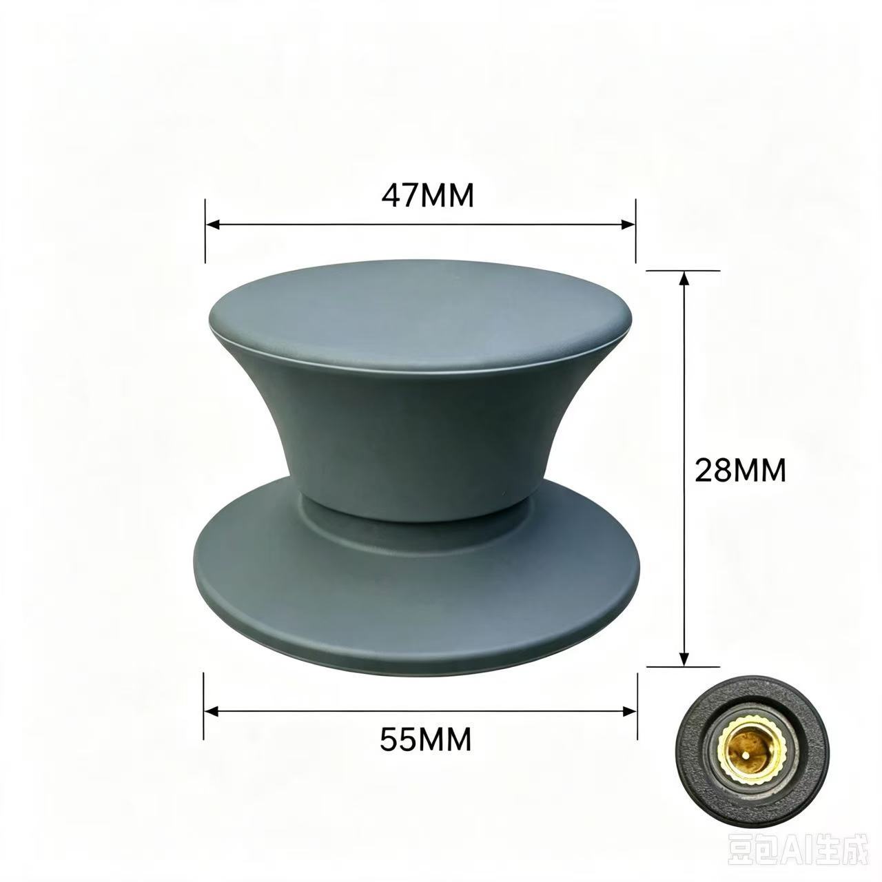 Tapa de la tapa de la olla de silicona anti-scald botón cabeza de la manija cubierta de la olla cubierta del grano superior universal de la olla de vidrio mango accesorios de cocina del hogar