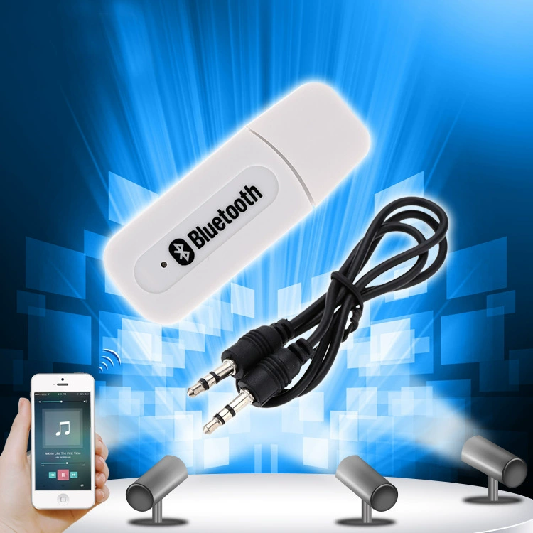BT-163 Bluetooth USB музыкальный ресивер 3.5 Bluetooth аудио ресивер BT163 Bluetooth адаптер AUX синий