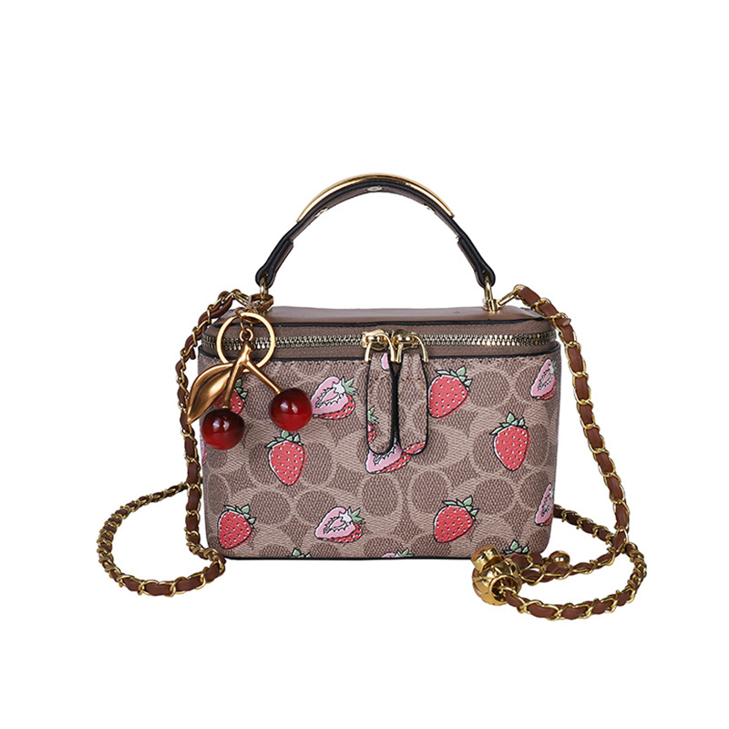 Nuevo comercio exterior transfronterizo de alta sensación de impresión caja de mano bolsos pequeños bolsos de moda lujosa bolsa de mochila exterior