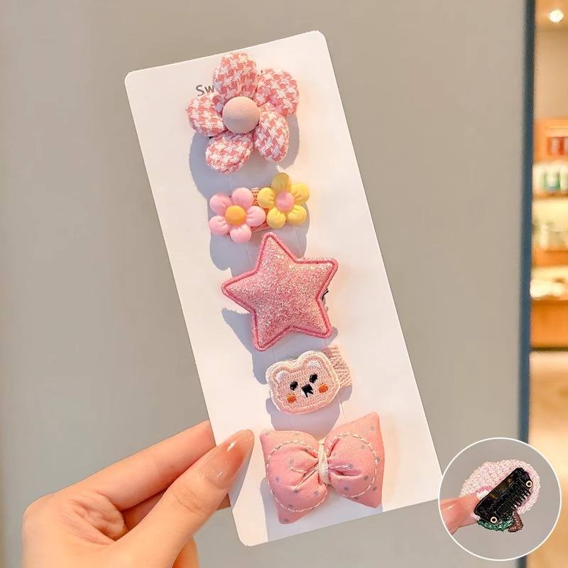 Clip para el cabello de bebé niñita no daña la tarjeta de cabello para niños adorable clip de cabello de mar de supercabel