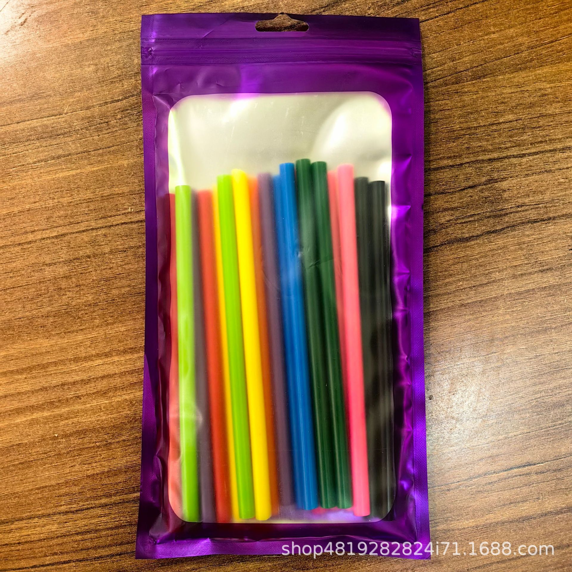 Pistola de pegamento de fusión en caliente, pistola de fusión en caliente de 7mm hecha a mano para el hogar, pistola de pegamento de varios colores, pistola de pegamento de barra de pegamento de bricolaje pequeña