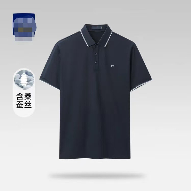 [Hai Brand Cut Label] Xia Xin Classic Short-sleeved POLO Shirt with mercerized cotton Business Smooth Short-sleeved Men's 2Y217A