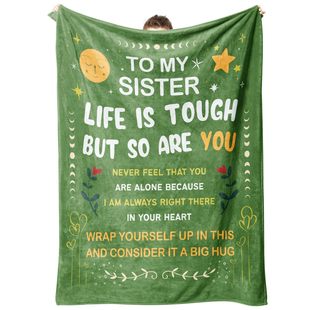 Gift Blanket for Sisters Home Soft and Comfortable Flannel Warm Blanket Cover Blanket Birthday Holiday Gift