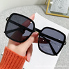 Square fashionable sunglasses, glasses solar-powered, retro sun protection cream, 2022 collection, UF-protection, wholesale