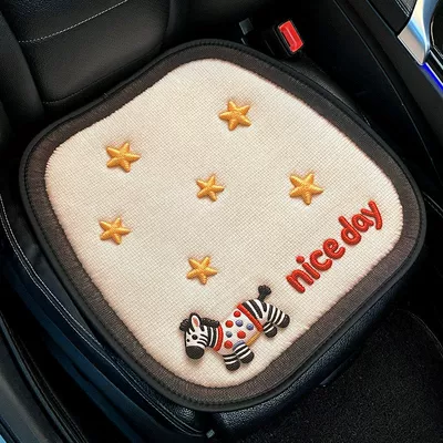 Seat cushion, seat cover and Floor Mats - custom-made3d-four-season-fine-linenlucky-pony-front-seat-cushion