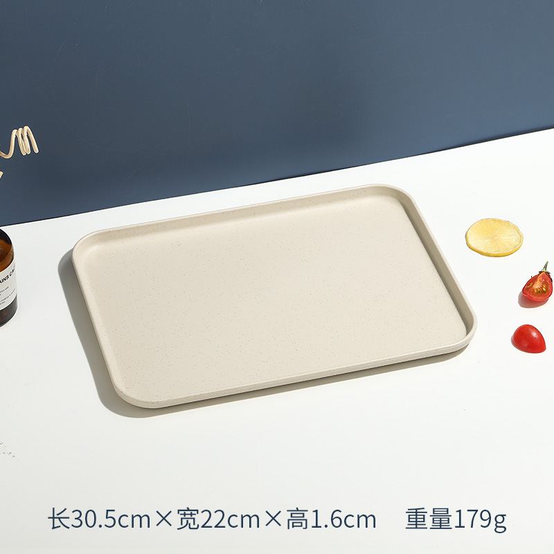 長方形のトレイ、水カップ、ティーカップ、フルーツプレート、大容量、食堂、ホテル、北欧風、インスタで話題の同型|undefined