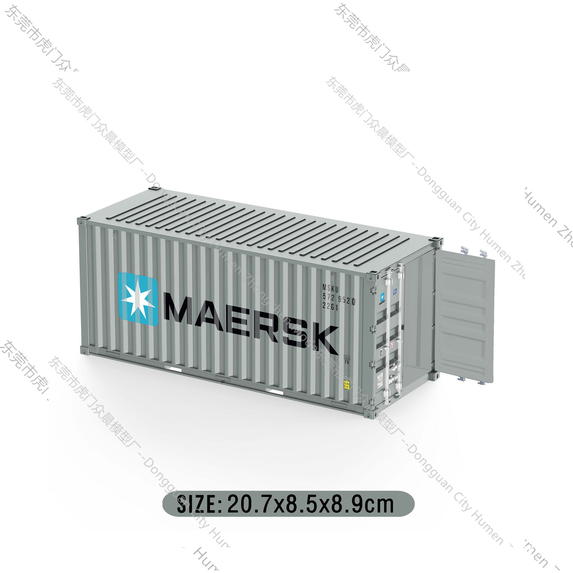 Modelo de contenedor mediterráneo Pequeños adornos industria logística Regalo de acompañante de negocios Soporte de impresión de logotipo gráfico