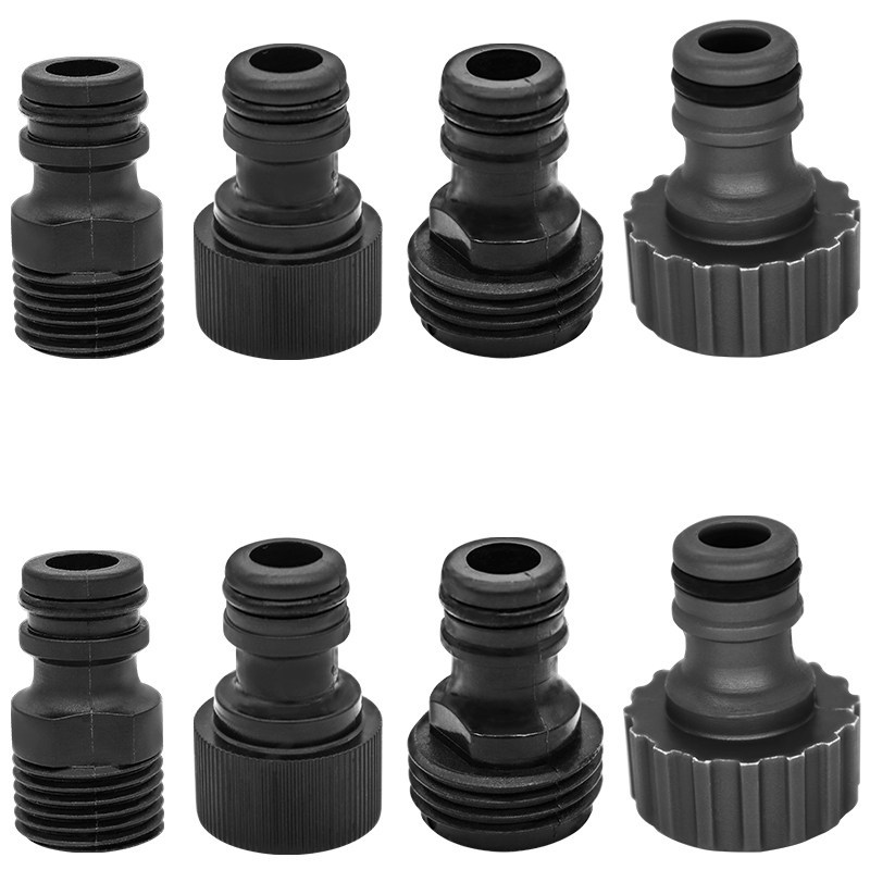 manguera de agua, manguera de lavado de automóvil, accesorios de cola de pistola de agua, 4 puntos, 6 puntos, pezón de seda externa, conector rápido, conector estándar doméstico