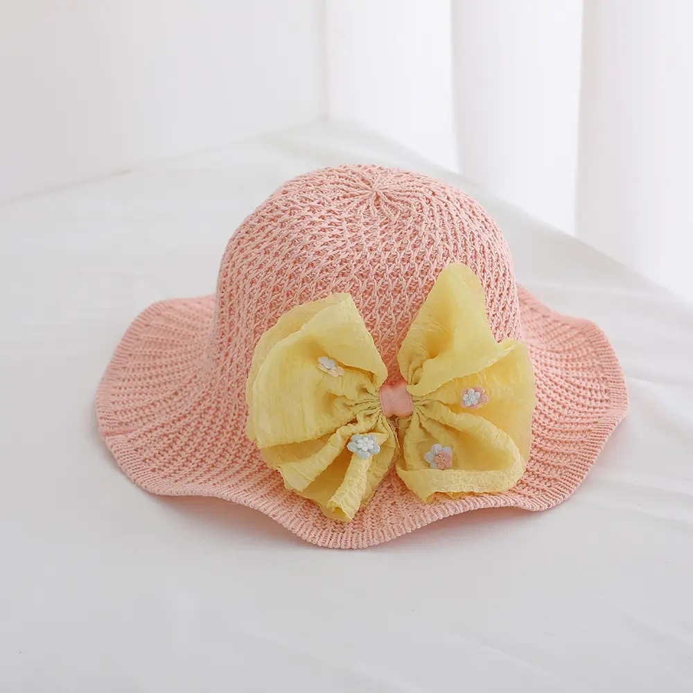 Sombrero para el sol para niños, sombrero grande para mujer, sombrero de paja con protección solar, sombrero de playa para niñas de verano, sombrero de sol para niñas de moda delgada