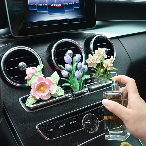 Sanxin Flower Butterfly Car Aromatherapy Silicone Mold DIY Chocolate Fondant Cake Decoration Car Ornaments