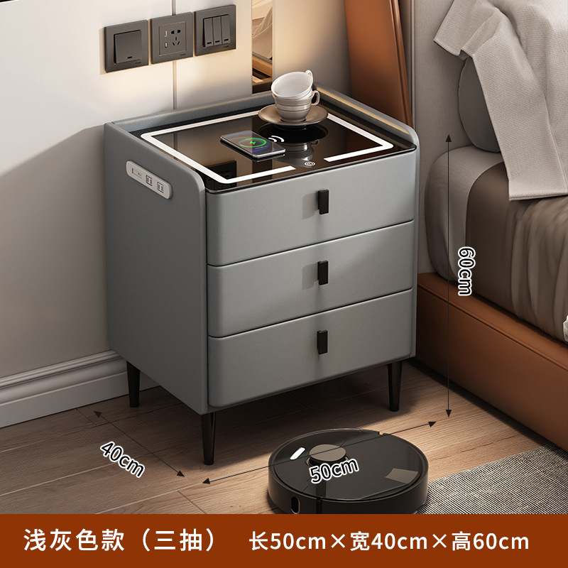 빛 + 무선 충전 + 플러그 인 USB로 3 라이트 그레이 그리기