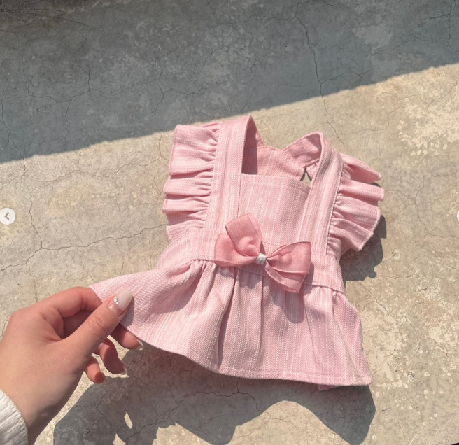 Robe de princesse pour chien style hepburn pour petit chien chat_voghion.com