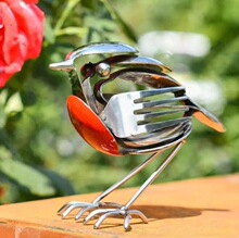 跨境便携式热销新Scrap Metal Art Sculpture知更鸟金属艺术雕塑