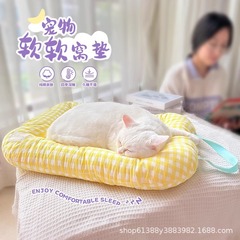 クッション猫の巣四季通用猫猫の睡眠マット猫のマットを使って寝ます。