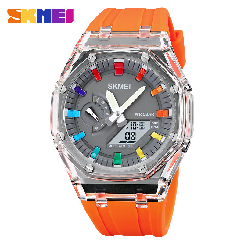 Mommy Reloj electrónico transfronterizo Multifuncional Luminoso impermeable Reloj para estudiantes Deportes al aire libre Cool Reloj electrónico para hombres
