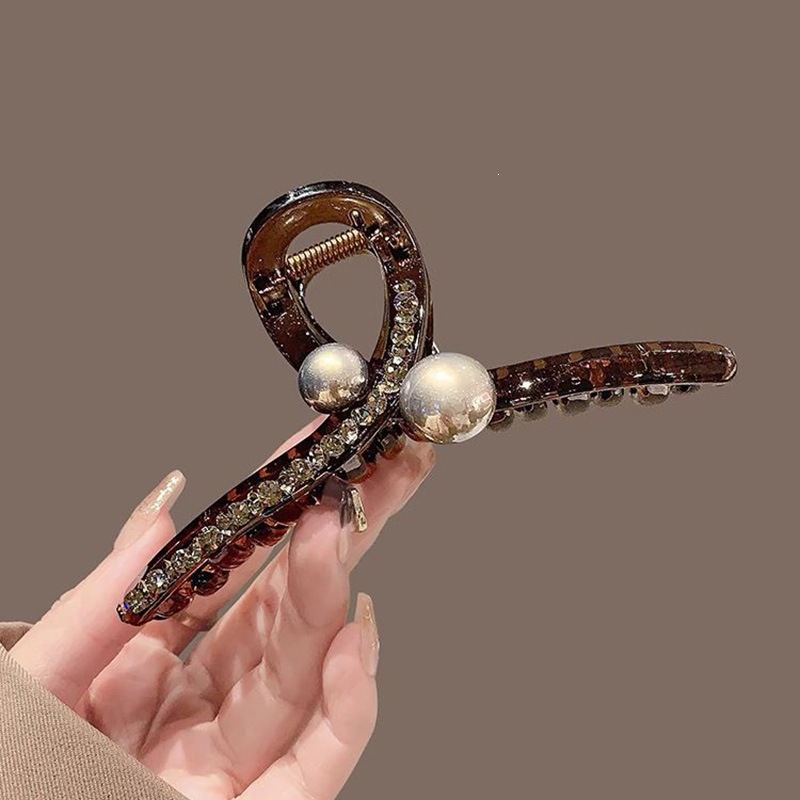 Satín de alta sensación, arco negro grande, clip de tiburón, toque de cabeza, clip de nube, clip de agarre, clip de cabello, tarjeta de cabello de mujer