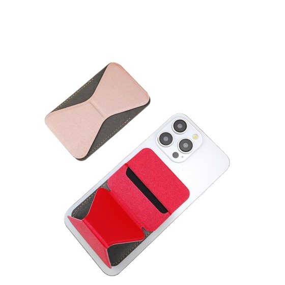 Factory direct butterfly folding leather magnetic card holder for Apple 12 universal 15 desktop lazy stand