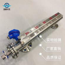 不锈钢304316L磁翻板液位计水位计油位计4-20MA远传信号报警开关