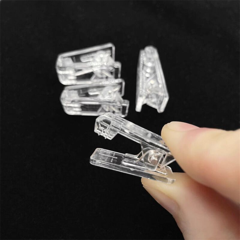 Acryl Clip Buch Clip Transparenter Kleber Ordner Aufbewahrung Clip Student Test Paper Clip Büromaterial Clip display picture 2