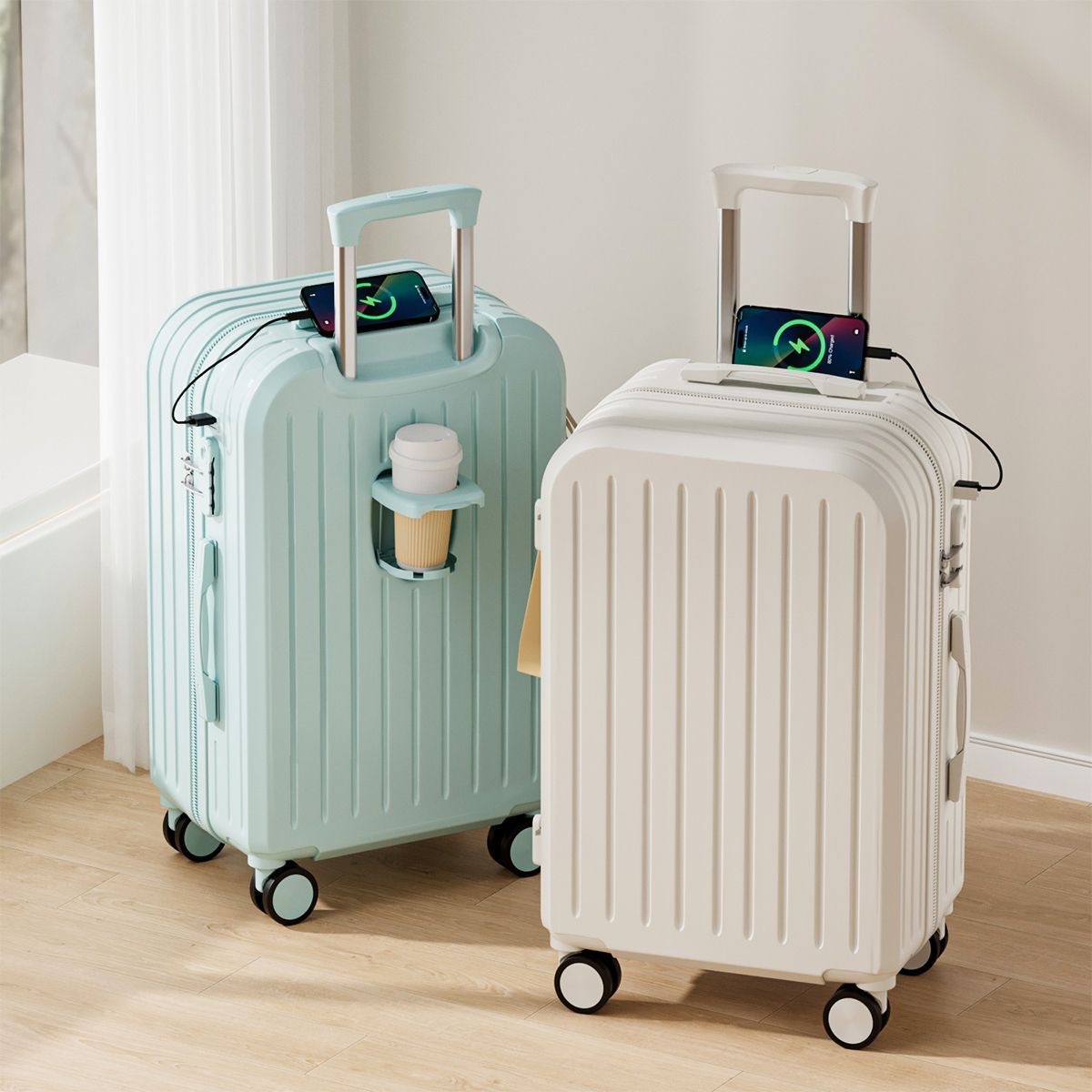 Universal capacious durable suitcase