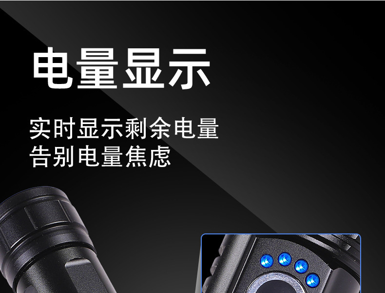 Strong Light Flashlight, Rechargeable, Ultra-Bright, Long-Range Flashlight, Portable, Multi-Functional Outdoor Led Light, Foreign Trade Wholesale