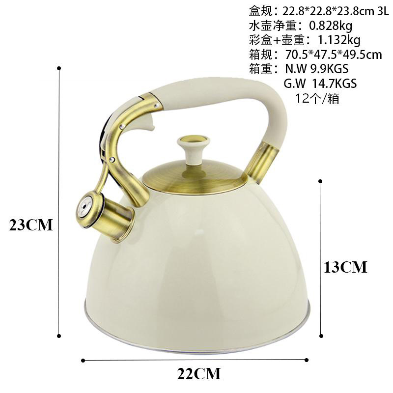 国境を越えたステンレス製ケトル卸売、高級感のある笛吹きケトル、家庭用笛吹きケトル、ホイッスルケトル