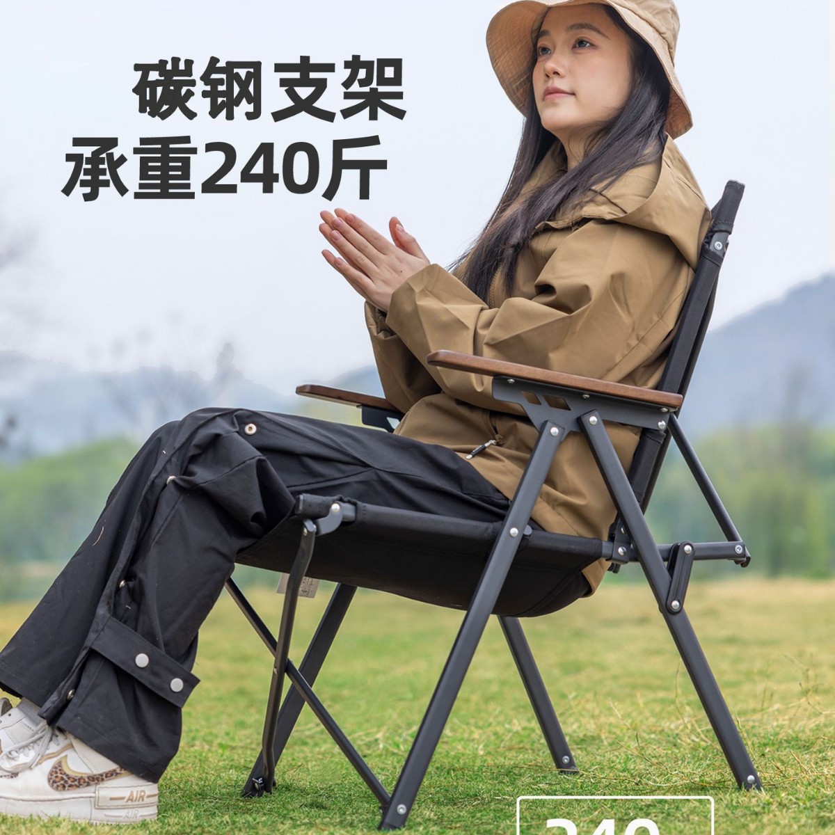 Portable Outdoor Folding Chair for Camping and Picnics, Kermit Chair for Beach and Fishing, Dropshipping
