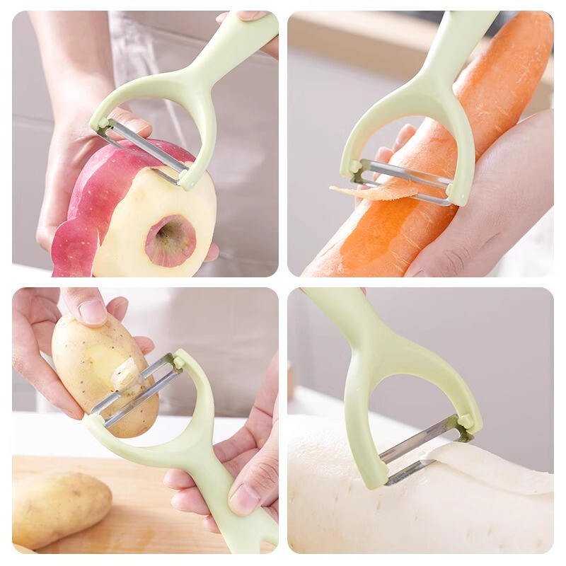 皮むきナイフ家庭用果物の皮むき器台所ジャガイモのキュウリ料理の多機能鋭利な皮むきナイフ卸売り|undefined