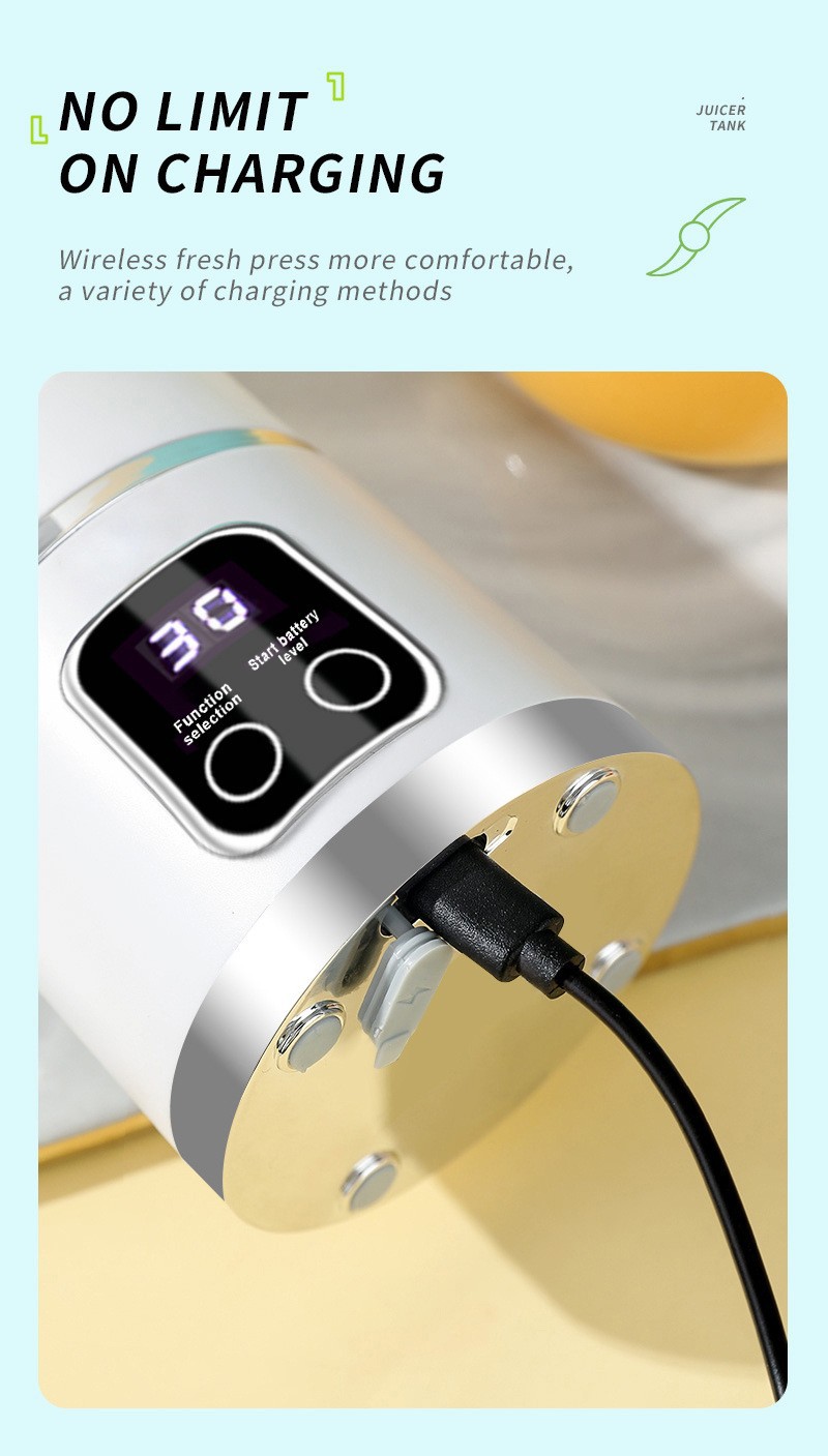 Tragbarer elektrischer Entsafter mit Mehrfunktionalen Funktionen - Bestseller für Grenzüberschreitungen, tragbar, für den Außenbereich und als Reisebecher geeignet