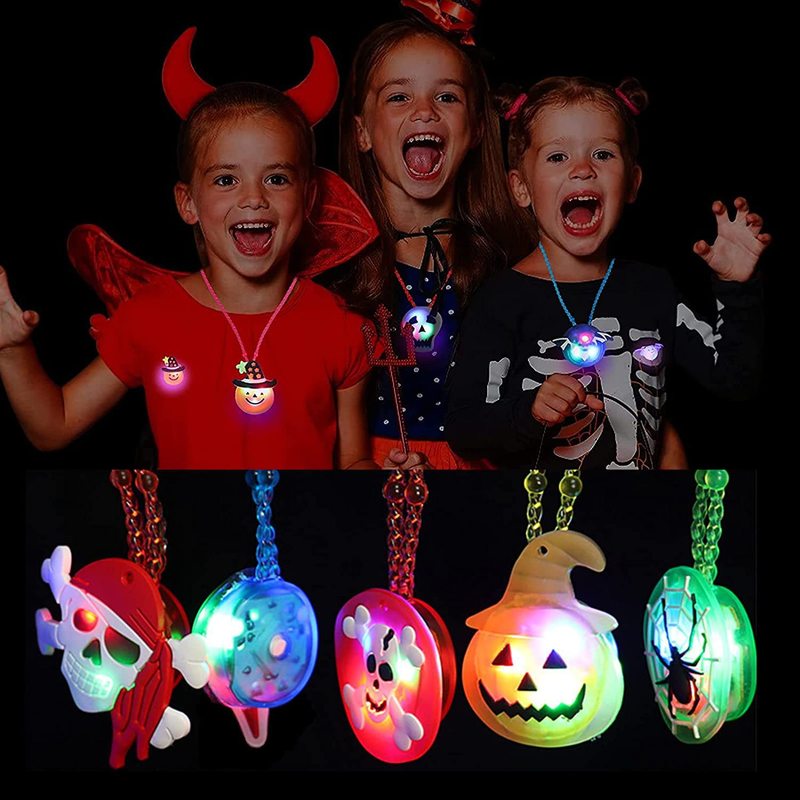 メーカー直販ハロウィーン発光指輪led指灯カボチャ鬼頭手環ネックレス子供玩具プレゼント|undefined