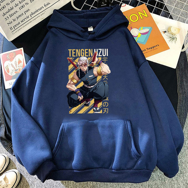 New Fashion Anime Uzui Tengen Printing Hoodies Unisex