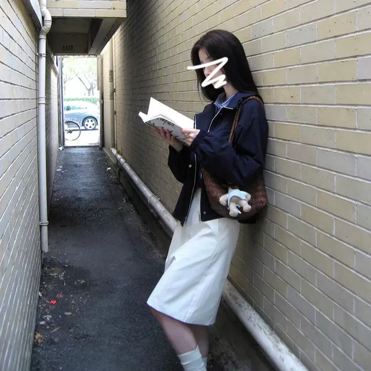 博思伦韩系休闲百搭复古短款薄外套女春秋新款工装夹克棒球服