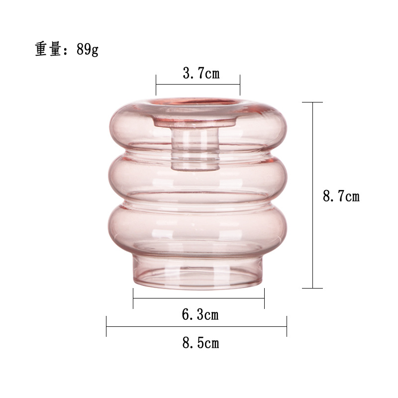 Círculo Rosa candelabro