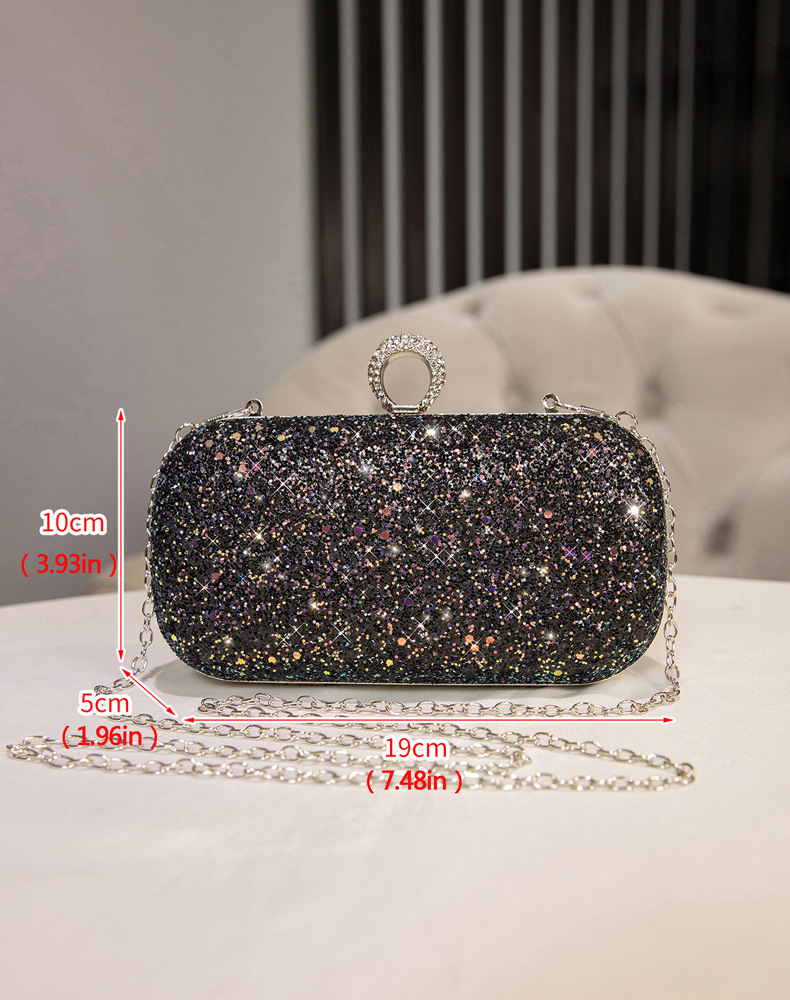 Women's Evening Sequin Handbag For Banquet Celebrity Style_voghion.com