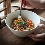 复古纯色拉面碗日式陶瓷碗异形碗家用菜碗汤碗水果碗餐厅餐具批发