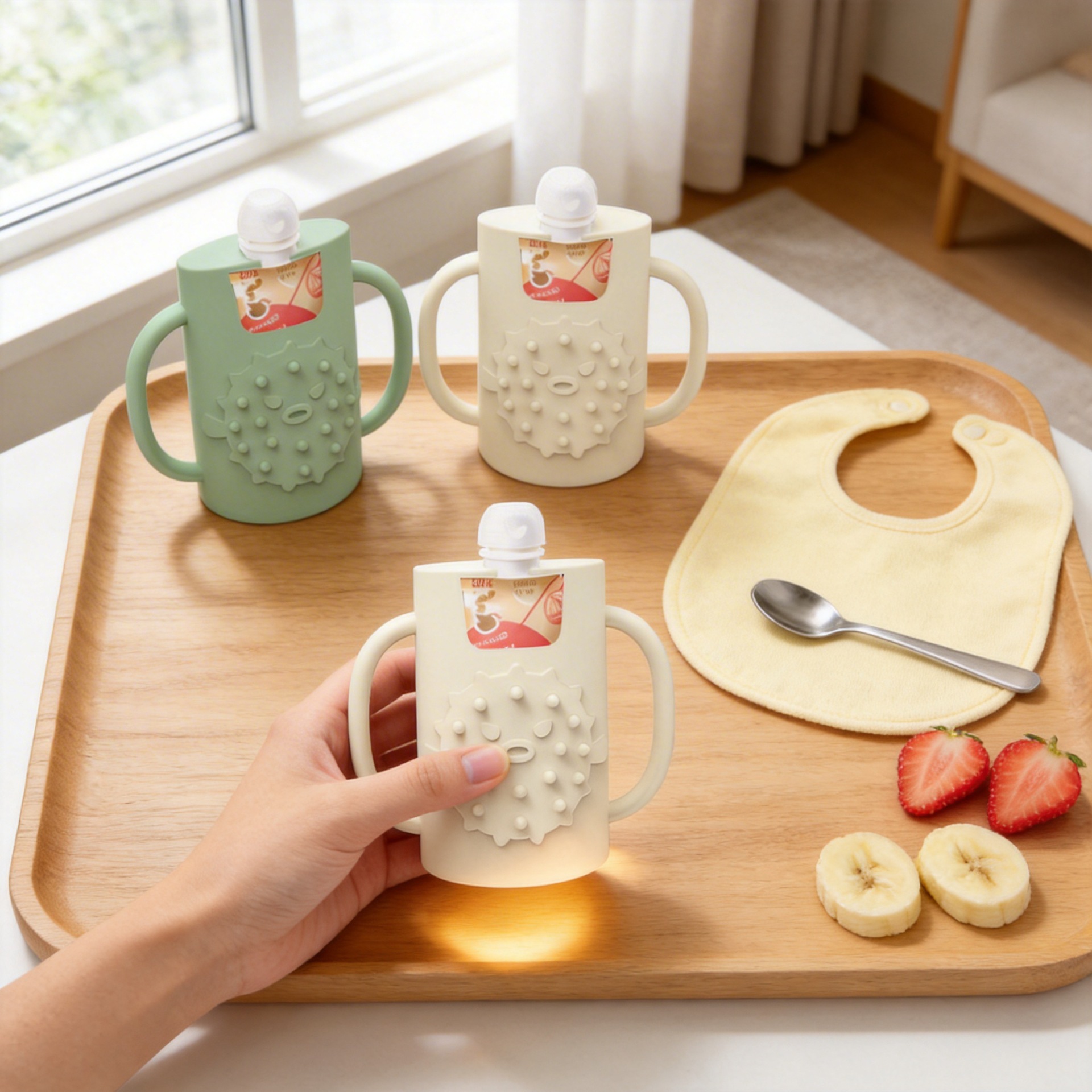 Customized Fruit Puree Anti-Squeeze Box Baby Food Supplement Bag Kidsren's Fruit Puree Bag Fruit Puree Box Juice Yogurt Food Supplement Box