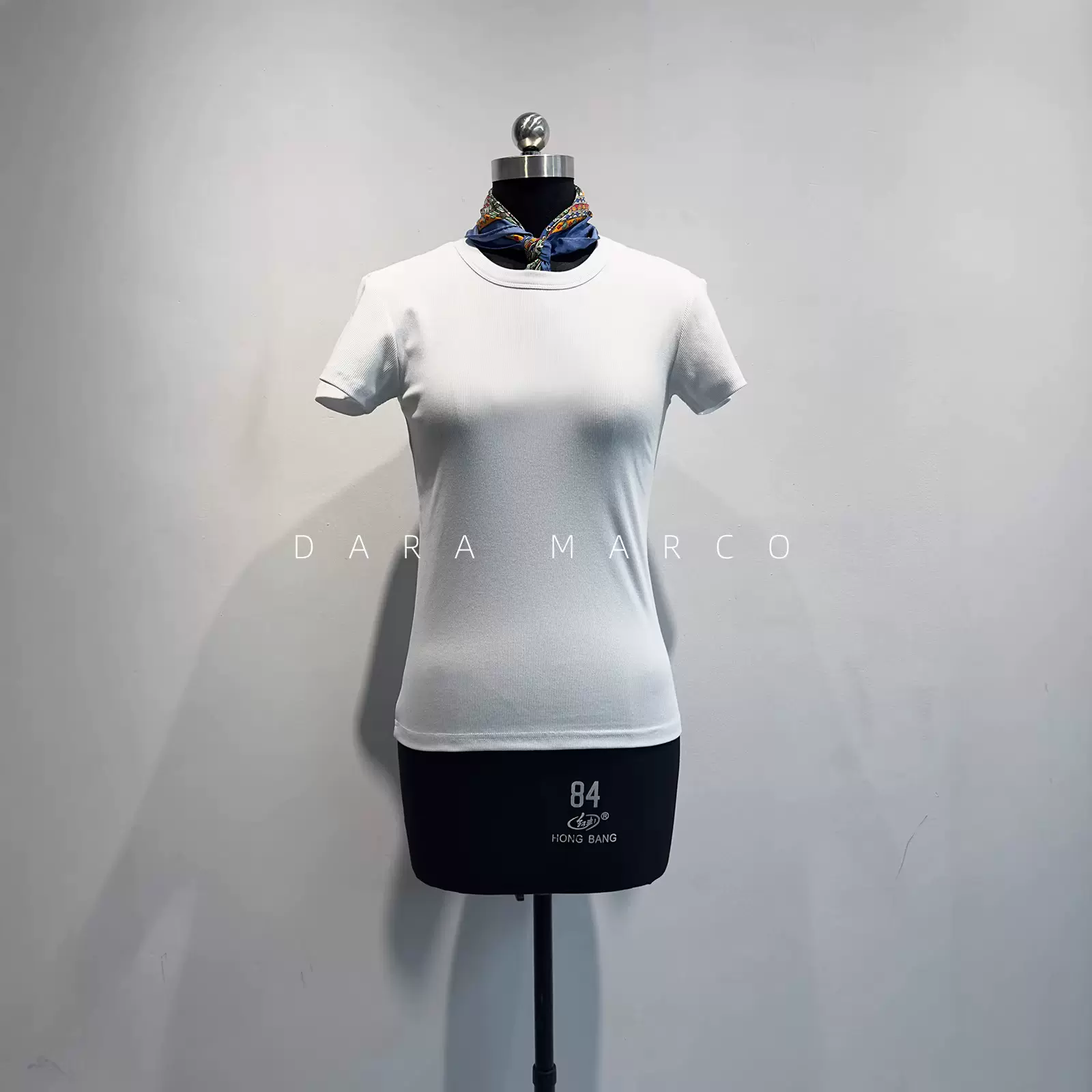 闭眼入基础款~MD精梳棉小圆领修身短袖弹力罗纹百搭纯色T恤女早春