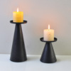 22 years of new black iron -art candlestick creative cone American festive atmosphere candlelight candlestick candlestick
