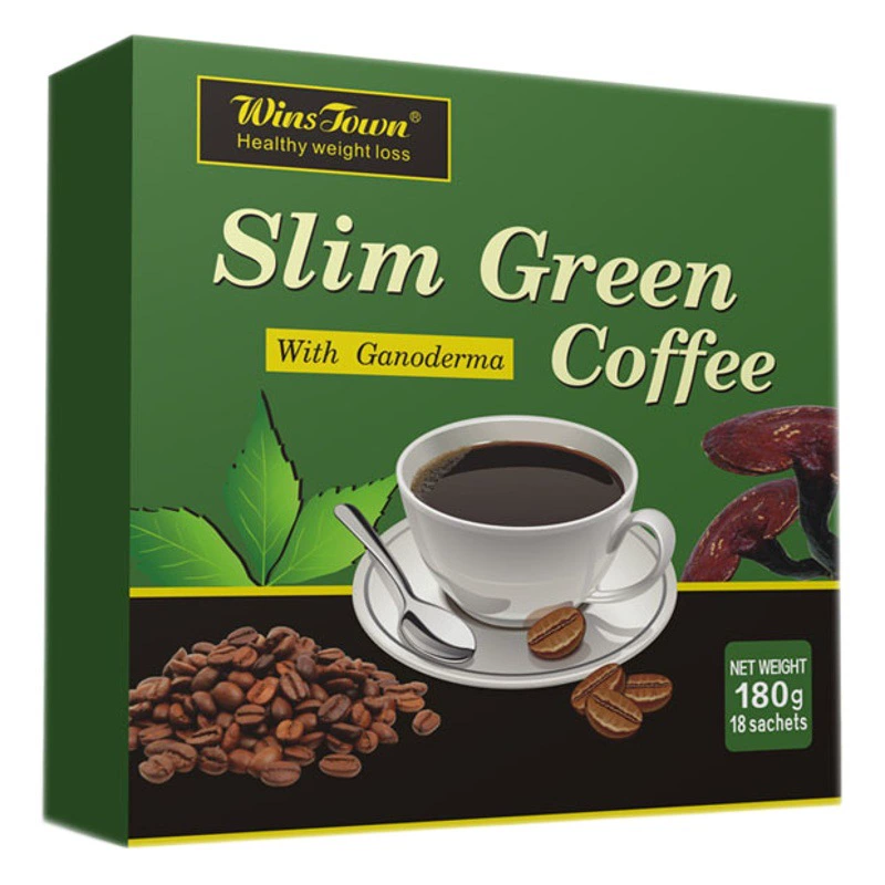 Кофе для похудения Wins Town Slim Green Coffee с ганодермой