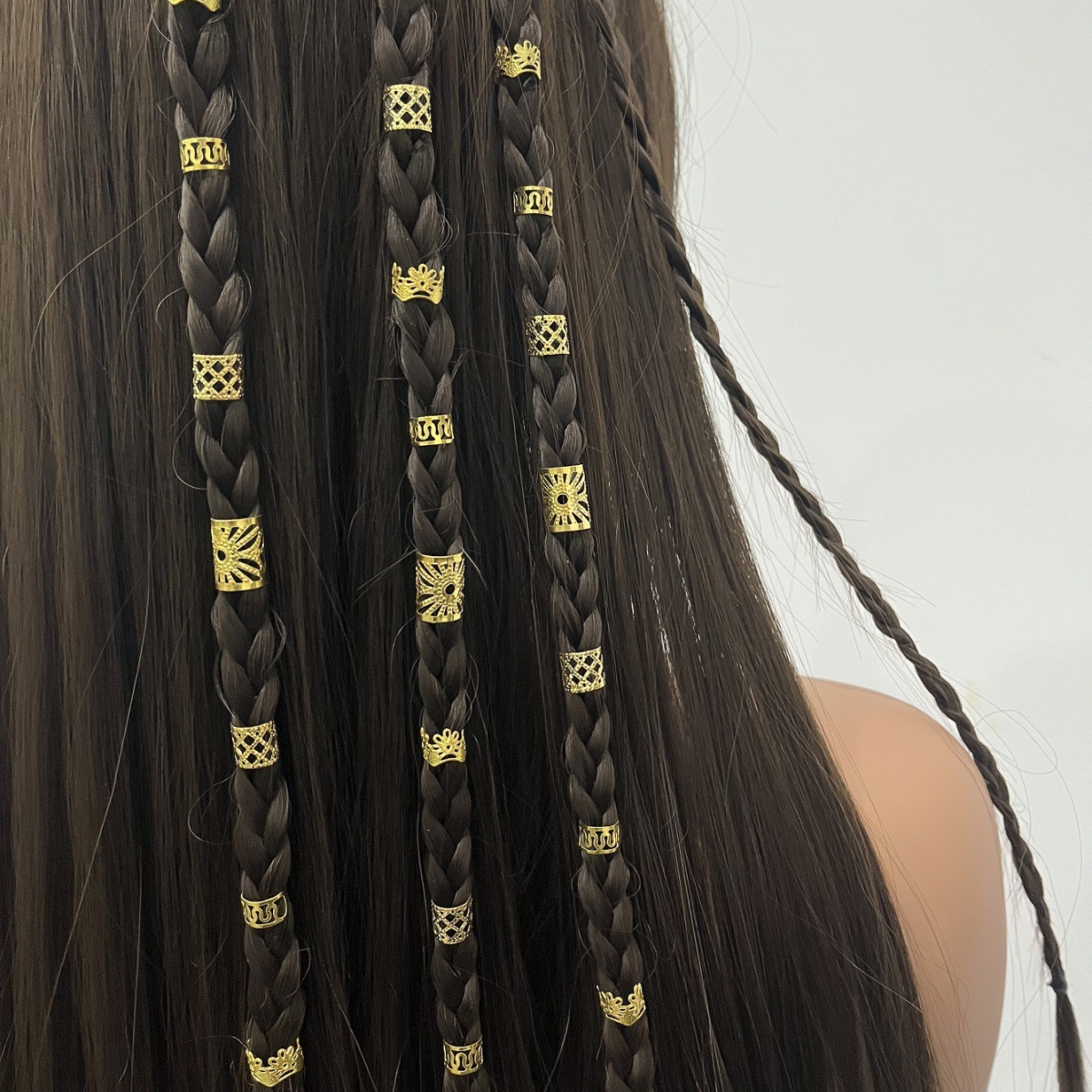 40 piezas de combinación de anillo de cabello trenzado sucio transfronterizo exclusivo para Amazon Xiyin Temu alojamiento completo estación independiente shein Europa y América