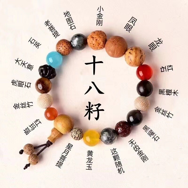 18種手串菩提手串手持ちブレスレット数珠星月菩提ブレスレット|undefined