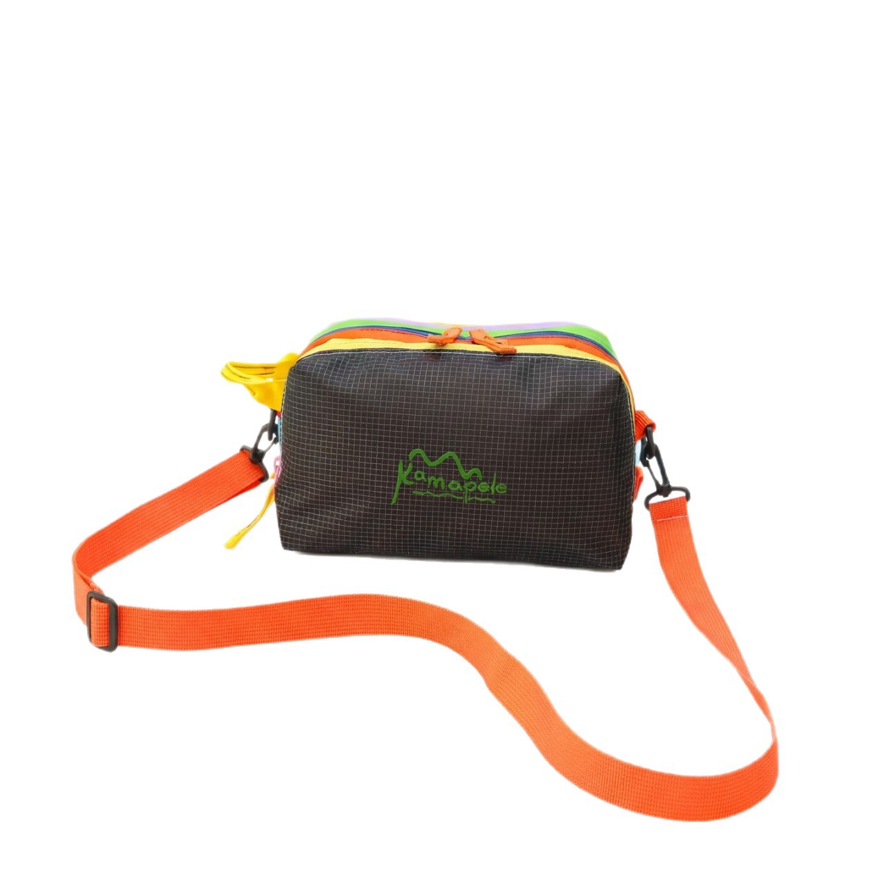 Contrast Color Dopamine Lightweight Crossbody Bag Women's Multifunctional Mobile Phone Bag Travel Makeup Bag Korean Style Versatile Toiletry Bag