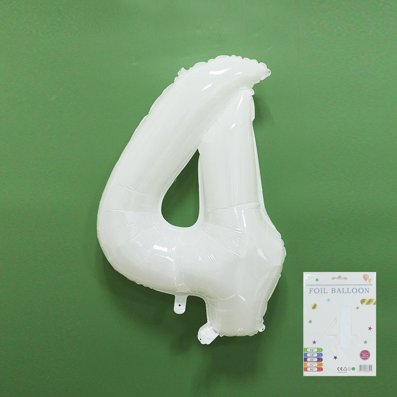 Globo digital de 32 pulgadas, embalaje de tarjeta de papel independiente, versión estadounidense, película de aluminio delgada, embalaje fino, papel de aluminio, globo de cumpleaños